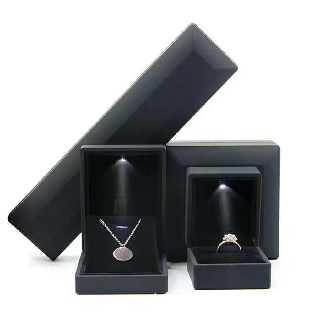 1 Pcs LED Jewelry Ring Box