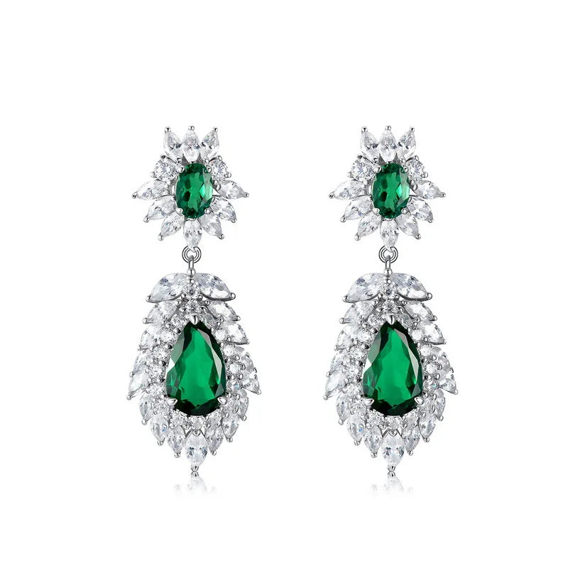 7 Carat Emerald Earring