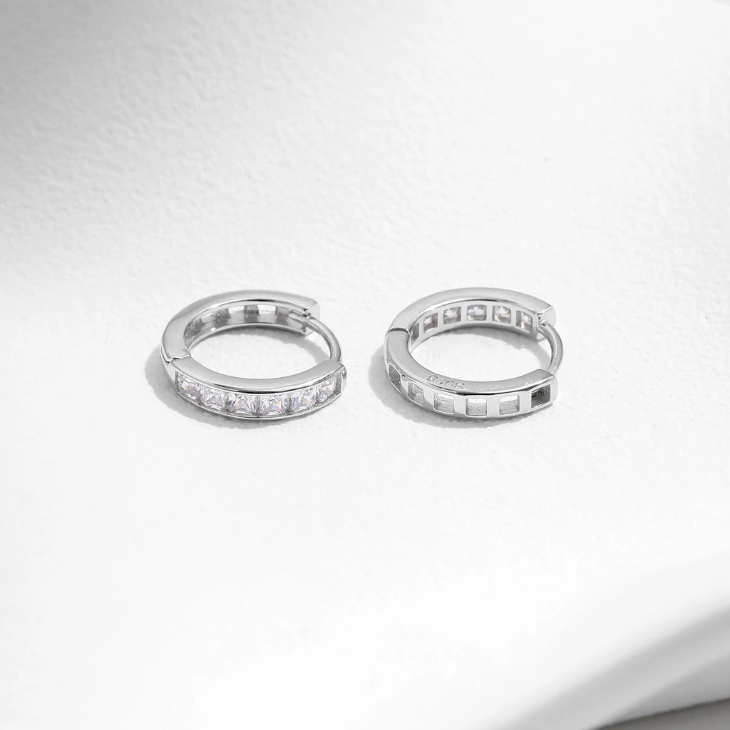 Square Clear Earings
