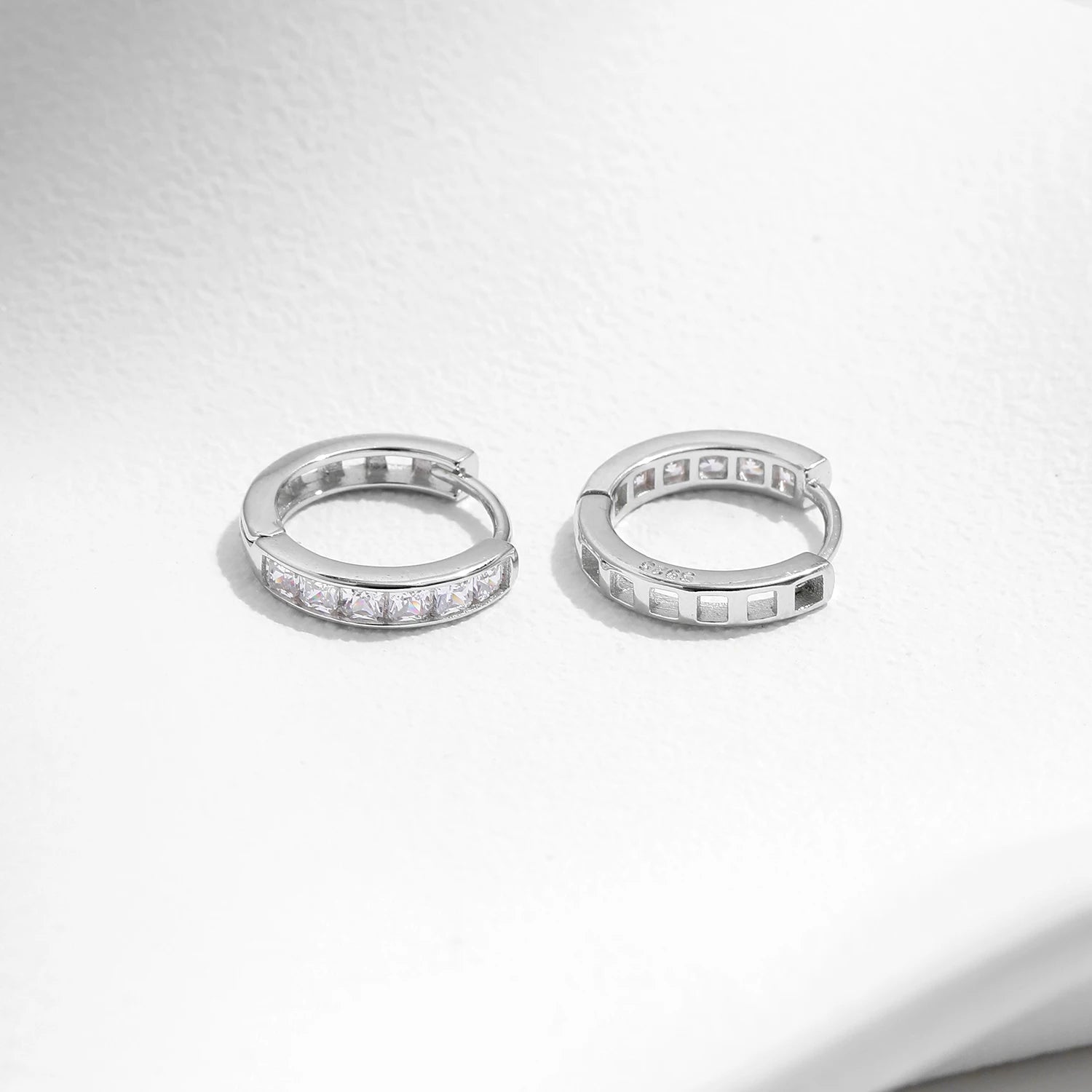 Square Clear Earings