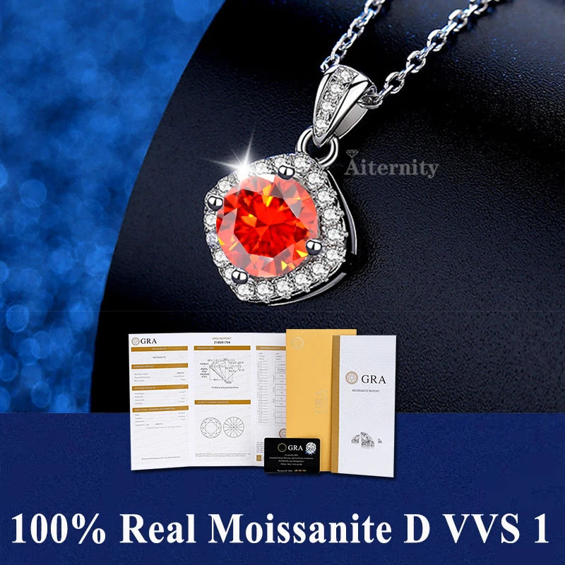 Pendentif GRA en moissanite