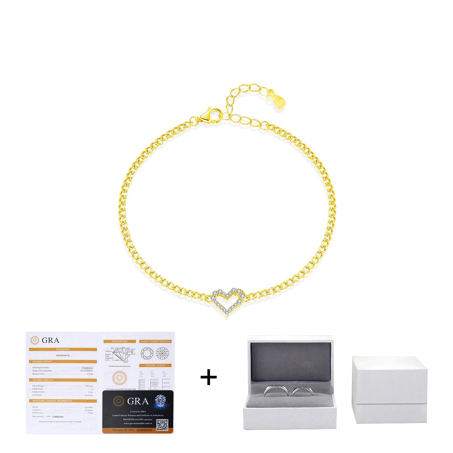 Cearl Round Moissanite Bracelets