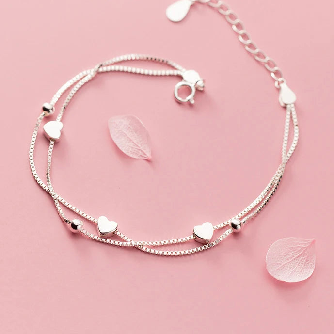 Little Balls Love Hearts Bracelet