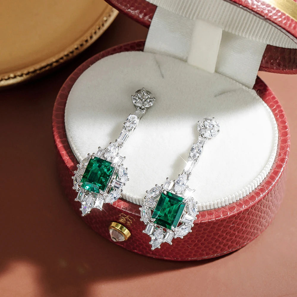 7 Carat Emerald Earring