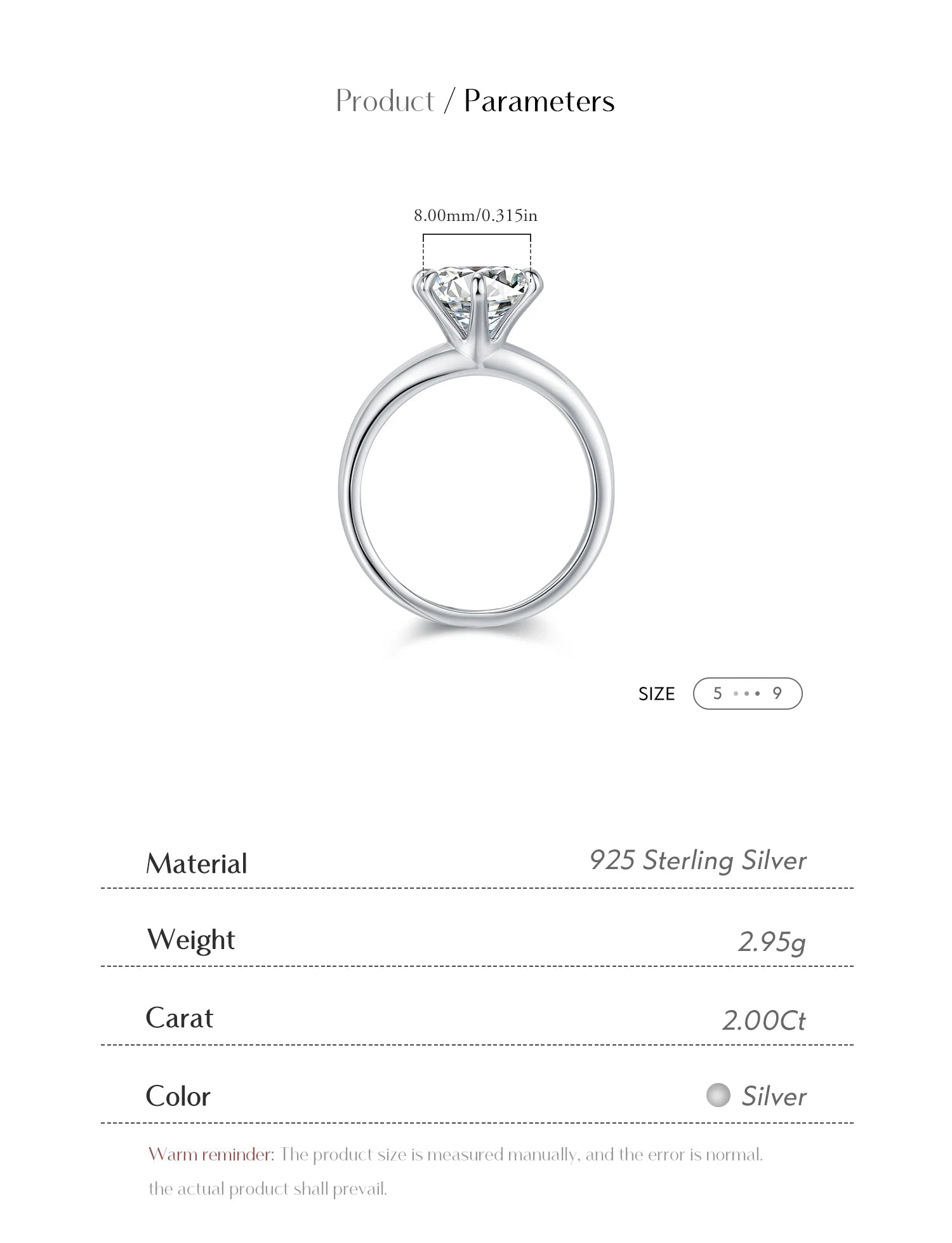 Clarity Moissanite Ring