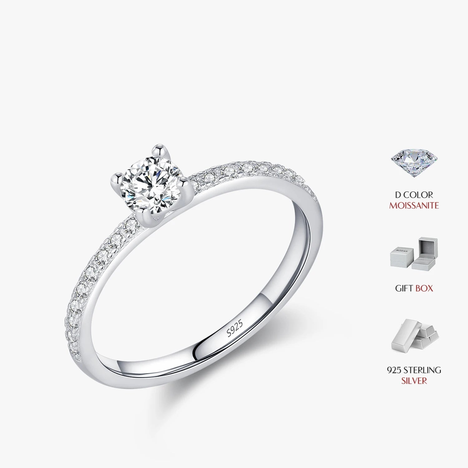 Bury Ring - Moissanite