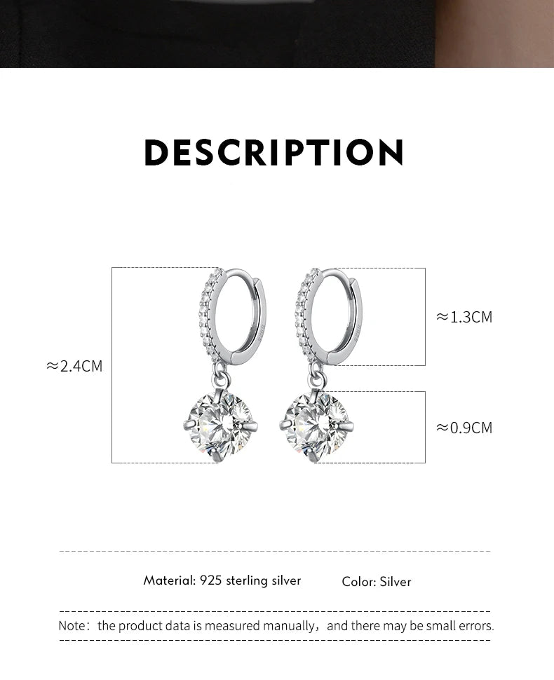 Pure Silver Hoop Earrings