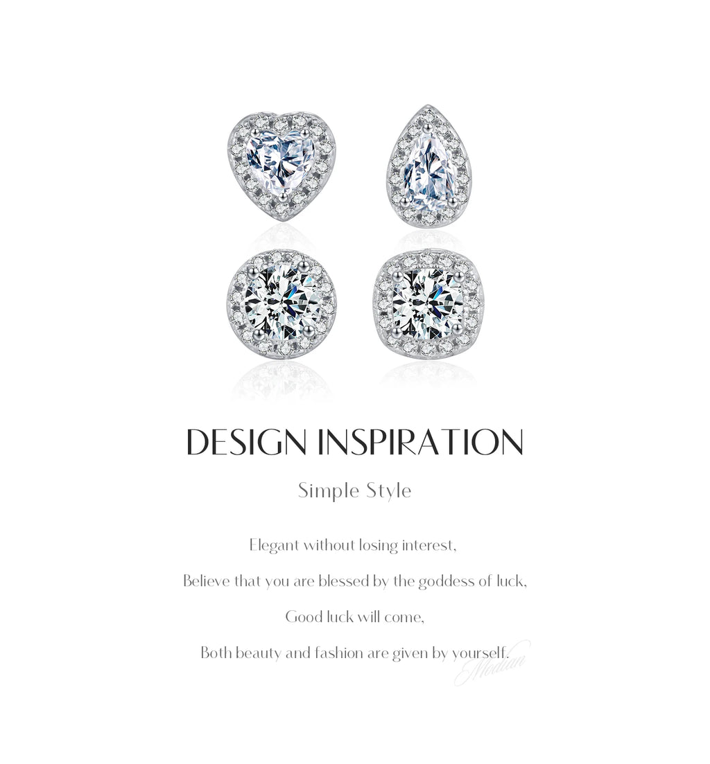 Moissanite Stud Earrings