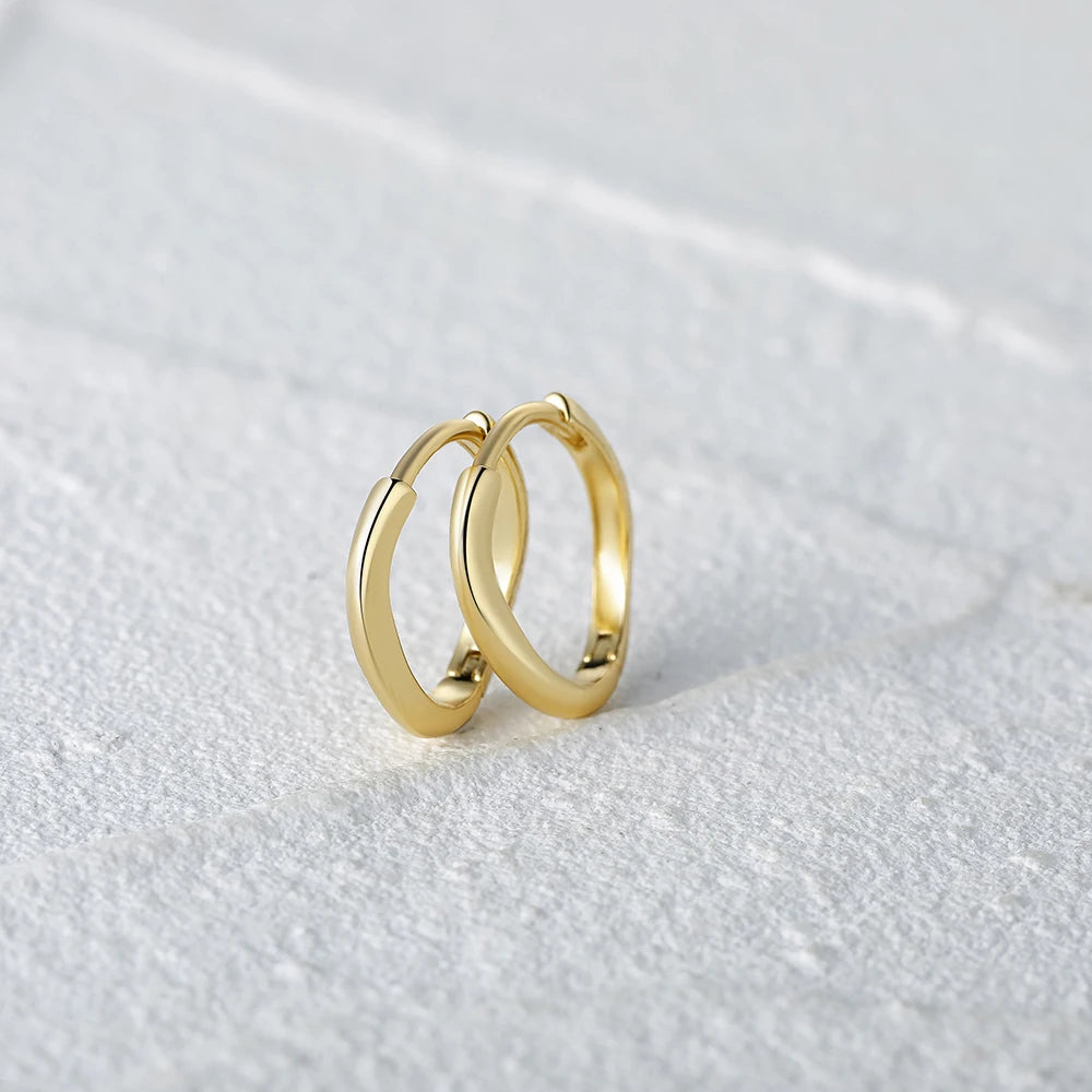 Glossy Hoop Earrings