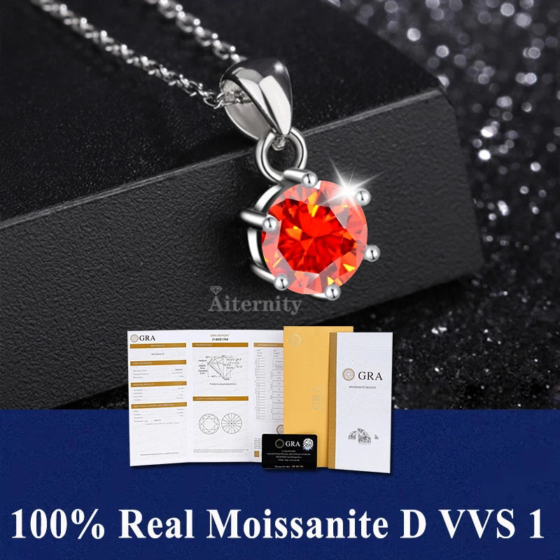 GRA Moissanite Pendant