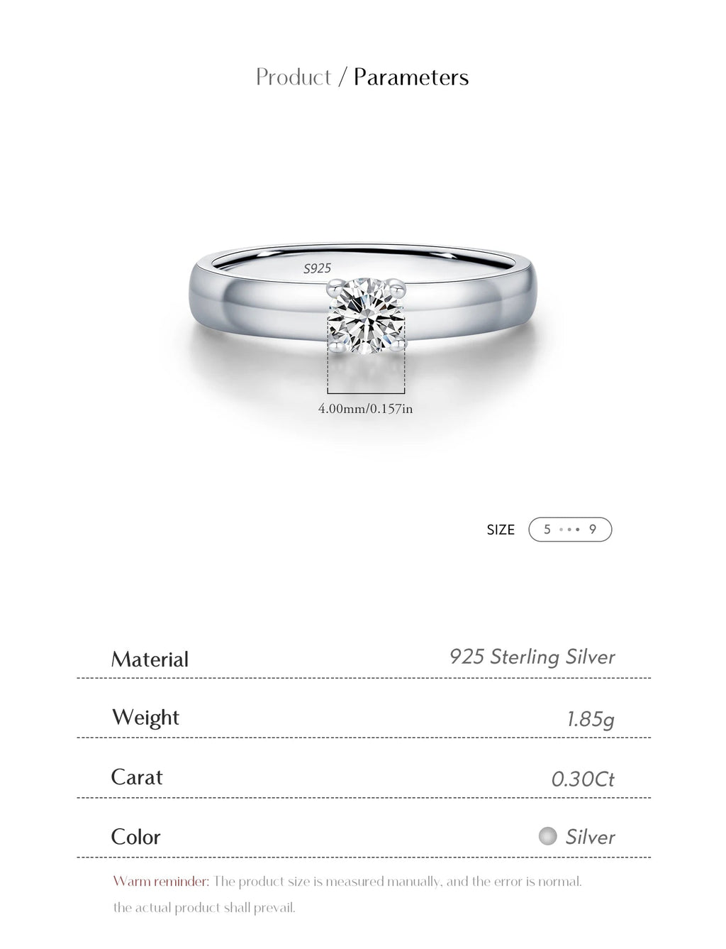 Round Moissanite Rings