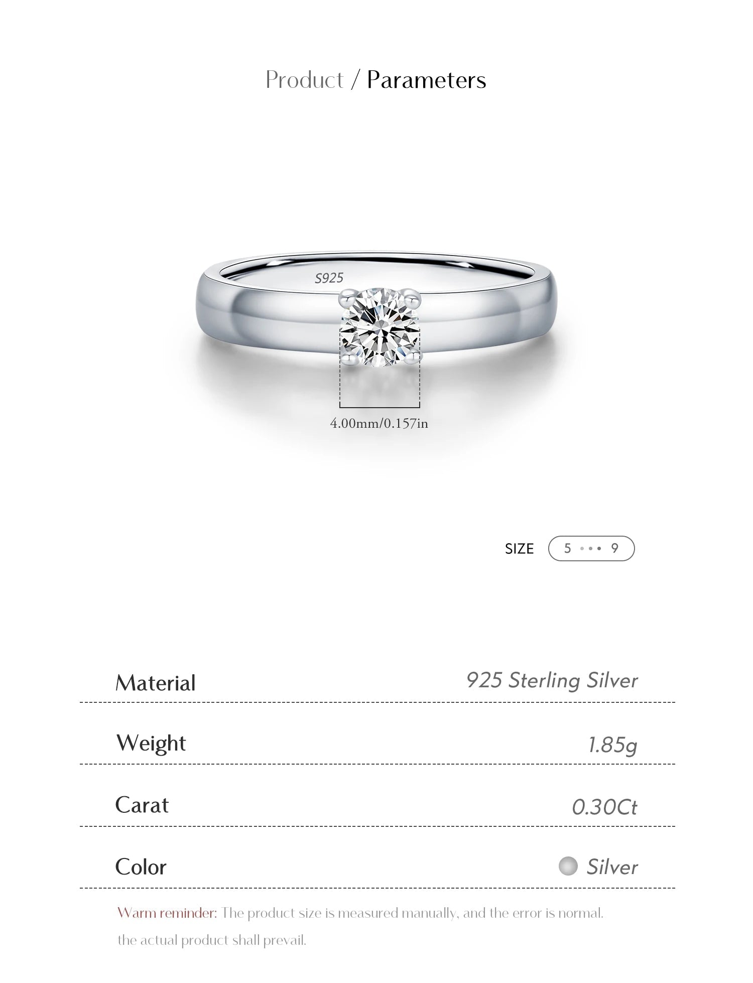 Round Moissanite Rings
