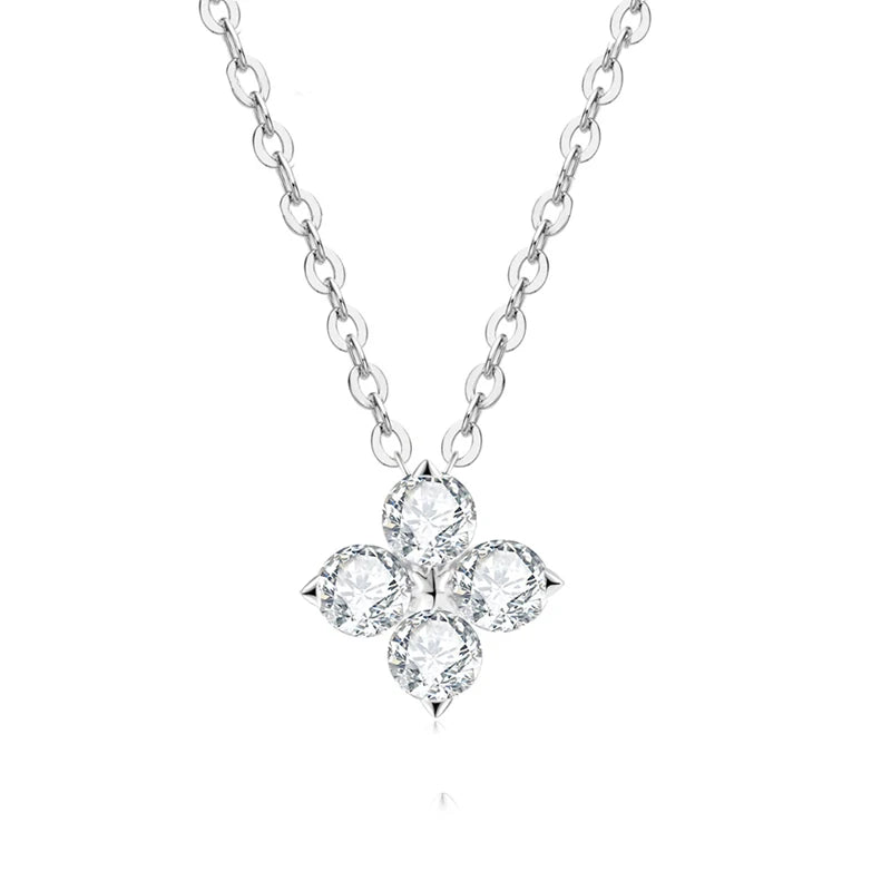Silver 0.4CT Moissanite Pendant
