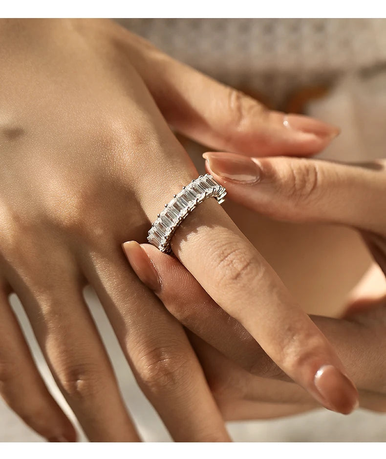 Emeralda Cut High Grade Zirconia Ring