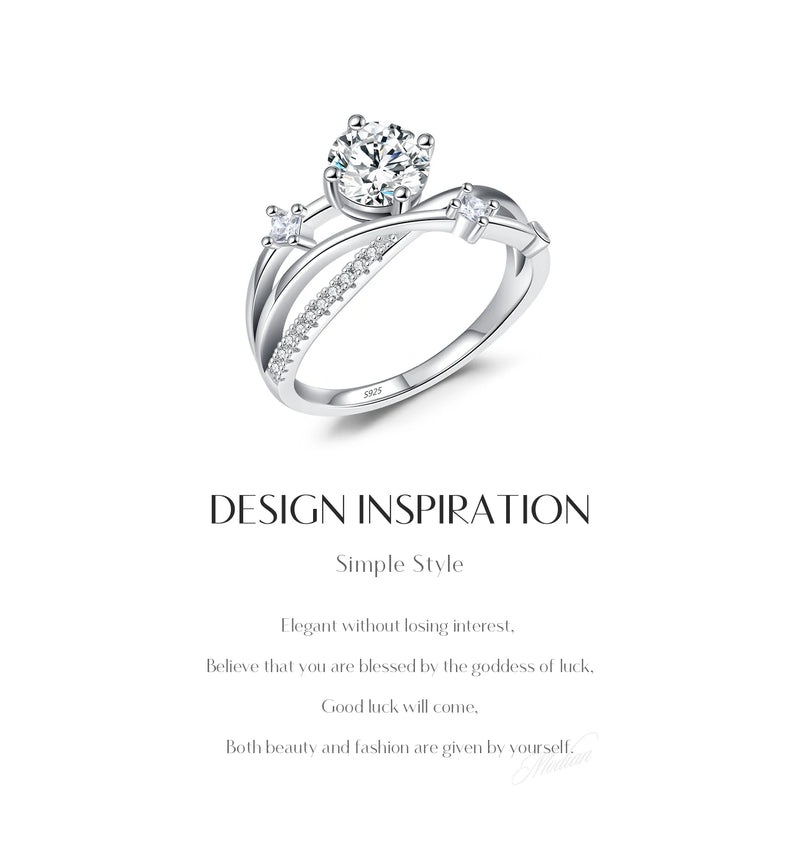 Clarity Moissanite Dazzling Ring