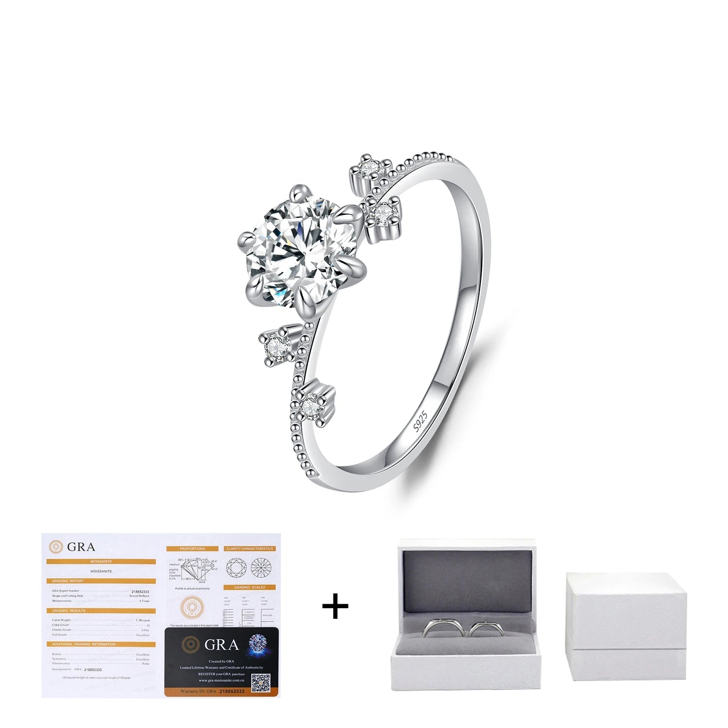 Flora Moissanite Ring