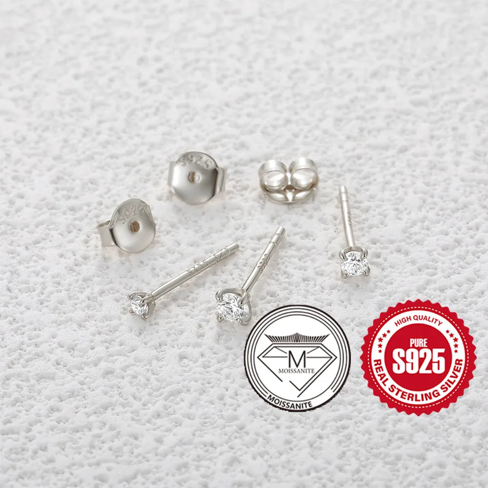 0.5-1.2 Carat D Color Moissanite Earrings