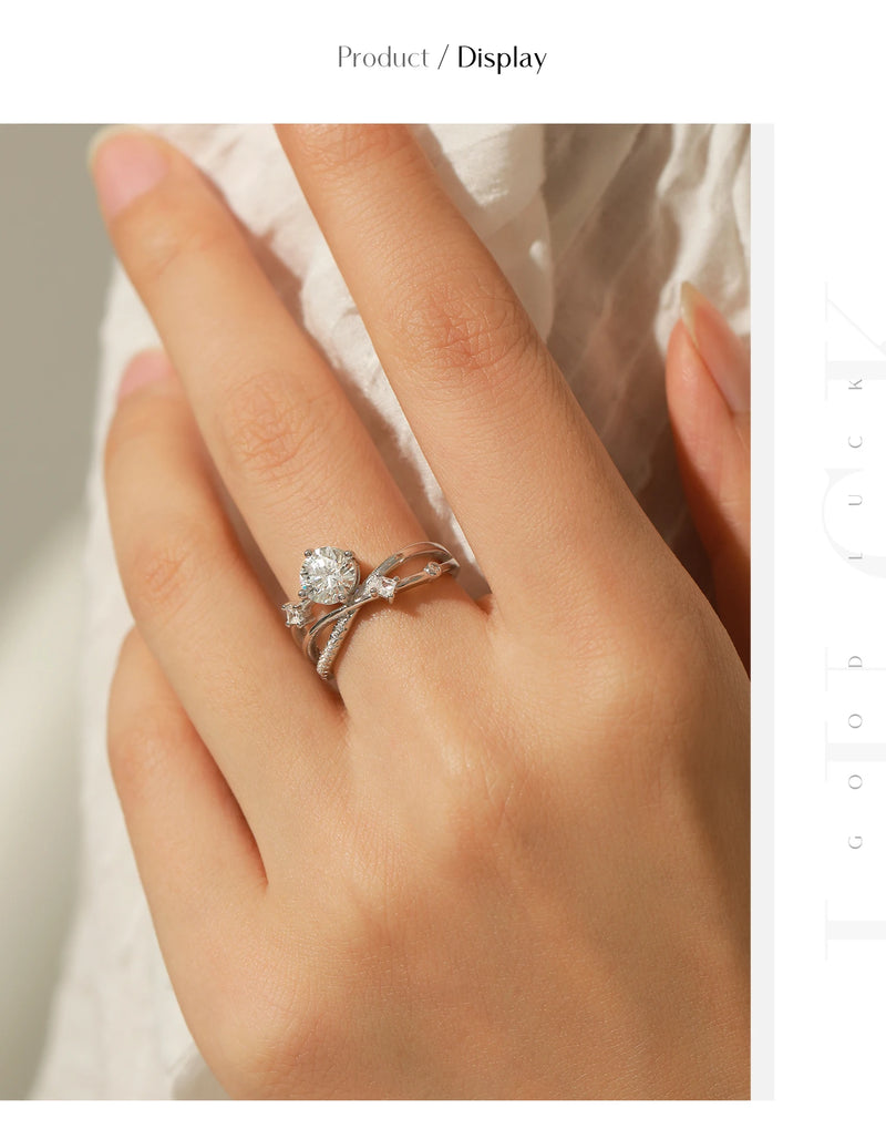 Clarity Moissanite Dazzling Ring