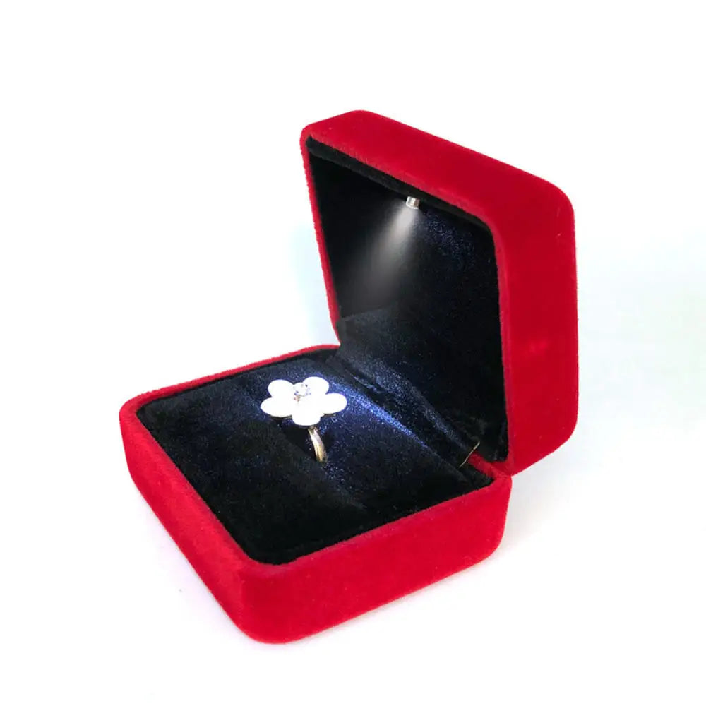 1 Pcs LED Jewelry Ring Box