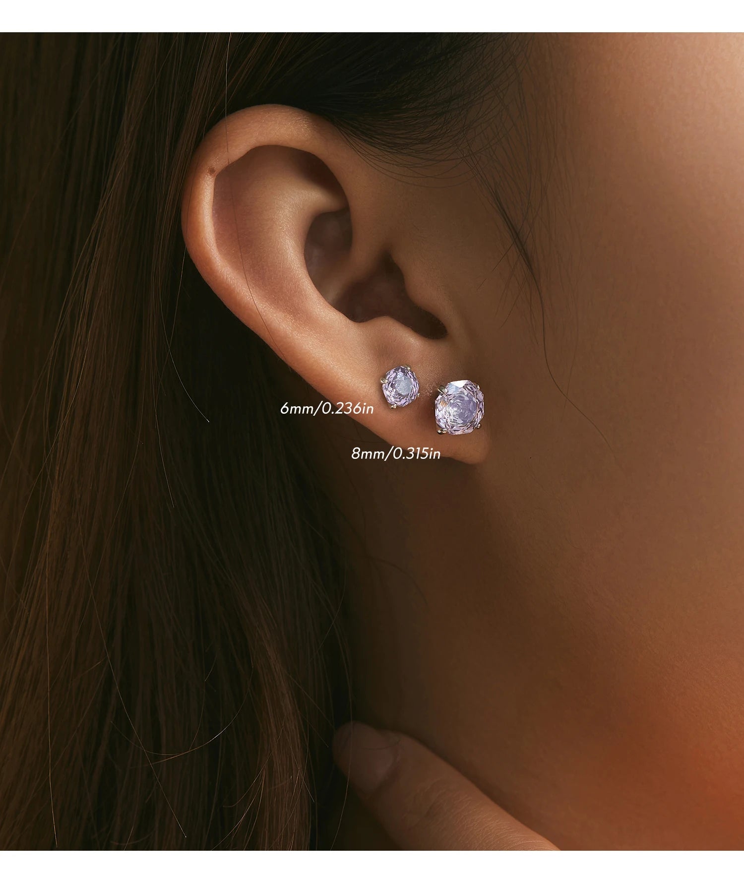 Polygon Multi-Color Rose Cut Cubic Zirconia