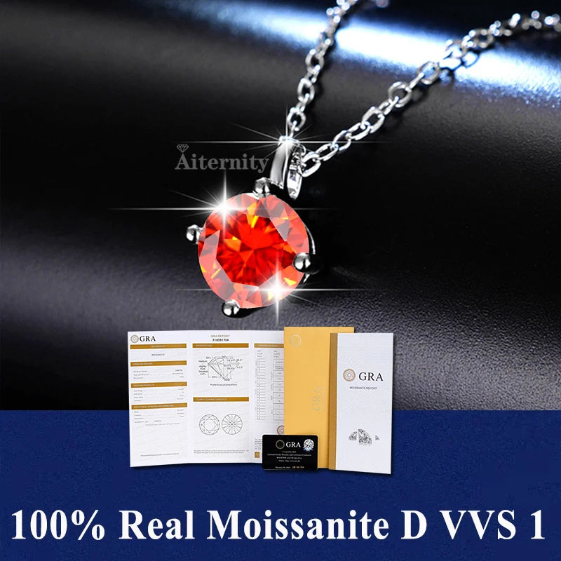 GRA Moissanite Pendant