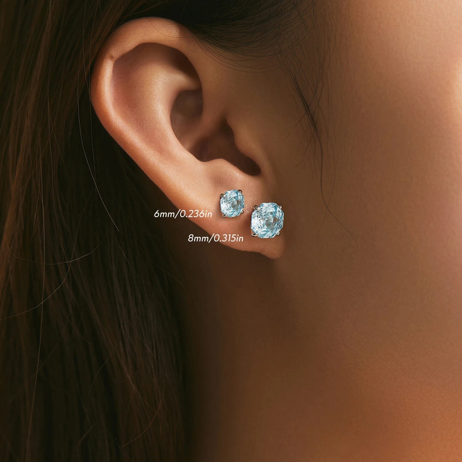 Polygon Multi-Color Rose Cut Cubic Zirconia