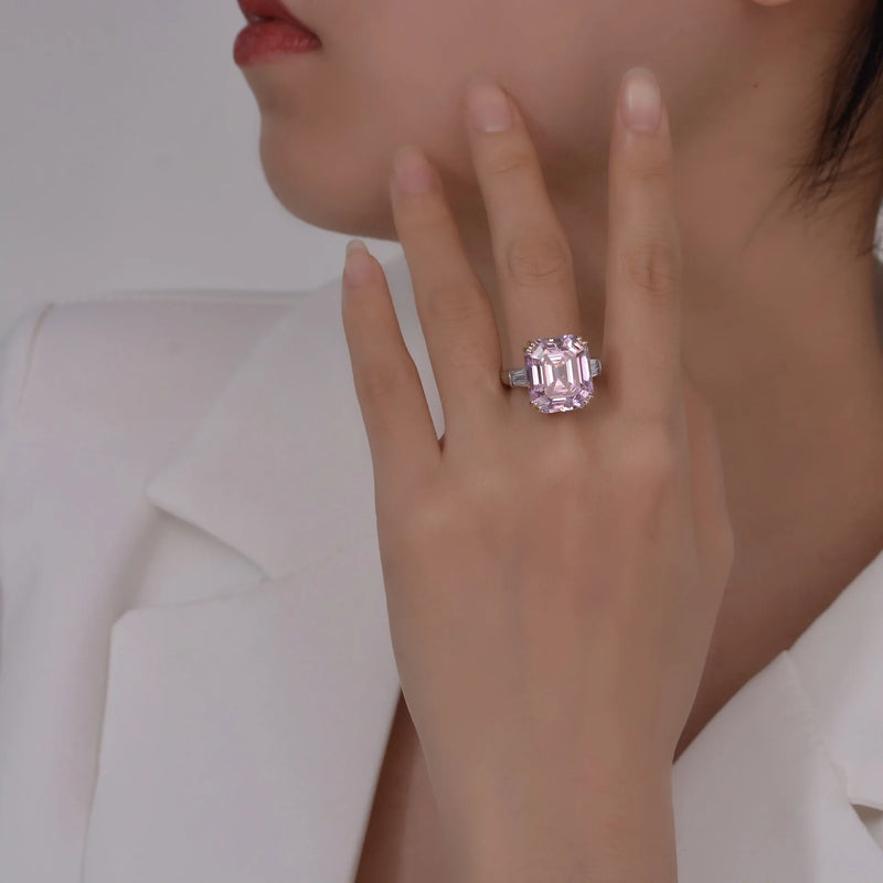 Square Moissanite Ring