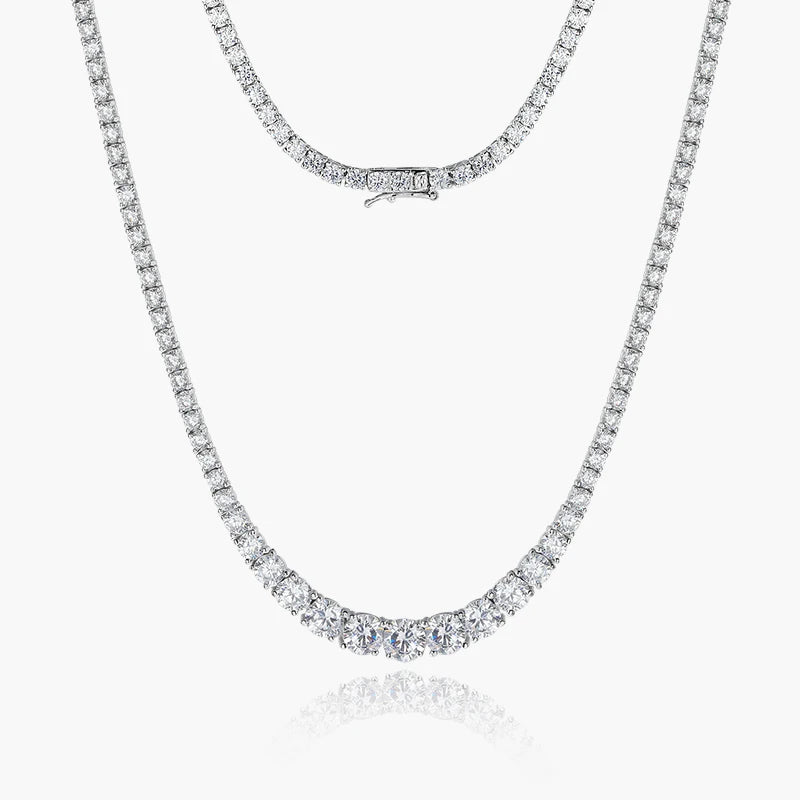 Full Moissanite Gradient Necklace