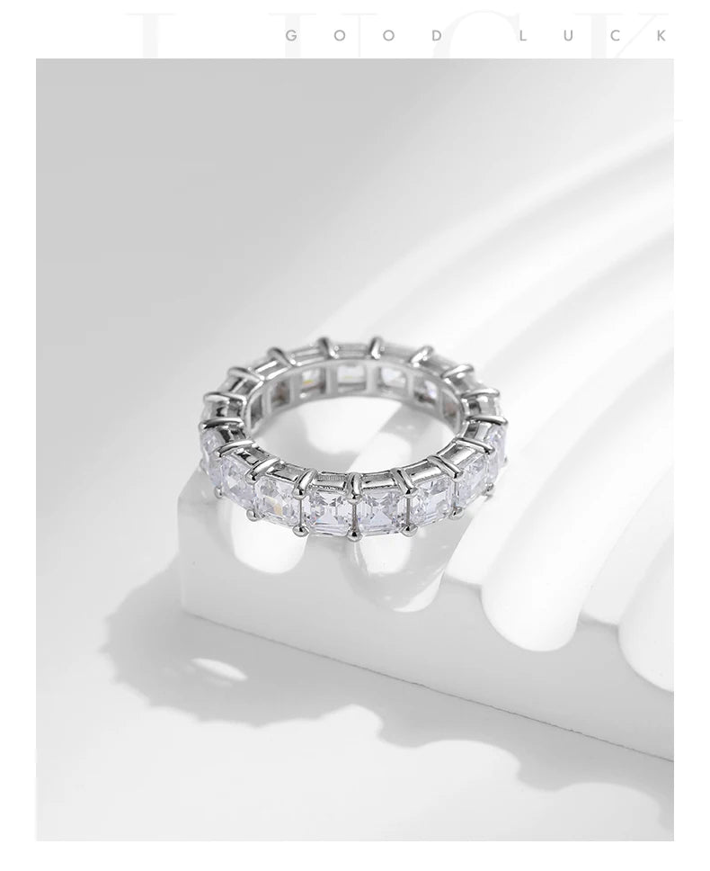 Emeralda Cut High Grade Zirconia Ring