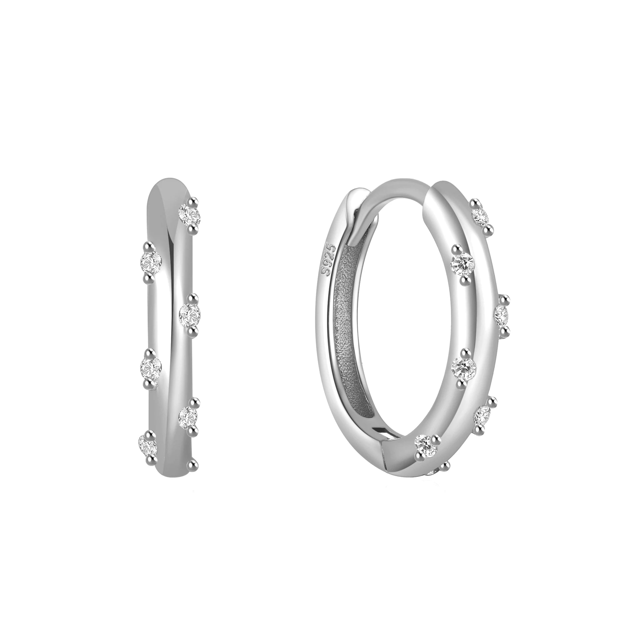 Glossy Hoop Earrings