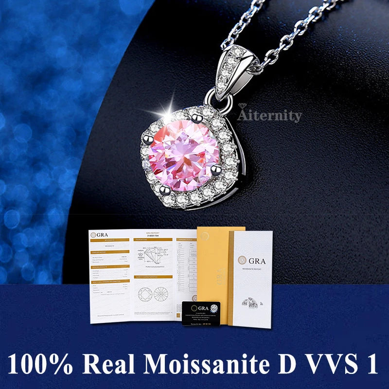 GRA Moissanite Pendant