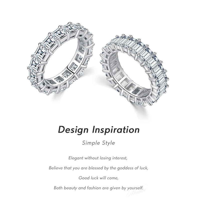 Emeralda Cut High Grade Zirconia Ring