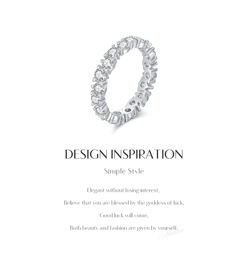 Cubic Zirconia Eternity Ring