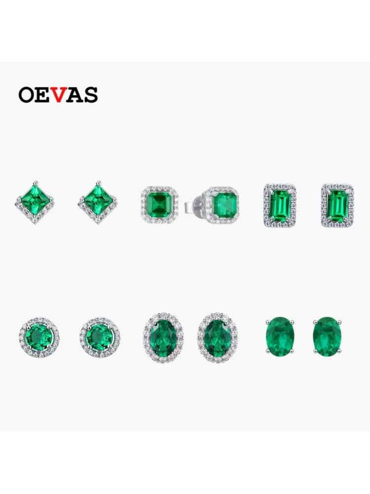 1CT Emerald Earrings