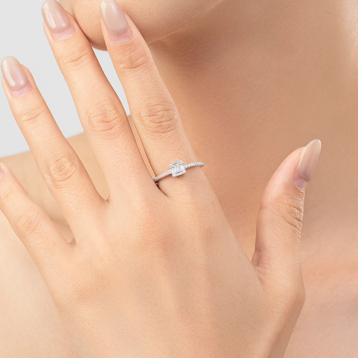 Simple Square/ Heart Ring