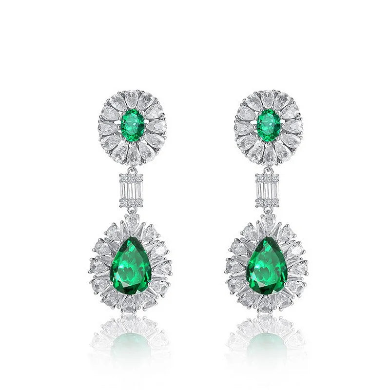 7 Carat Emerald Earring