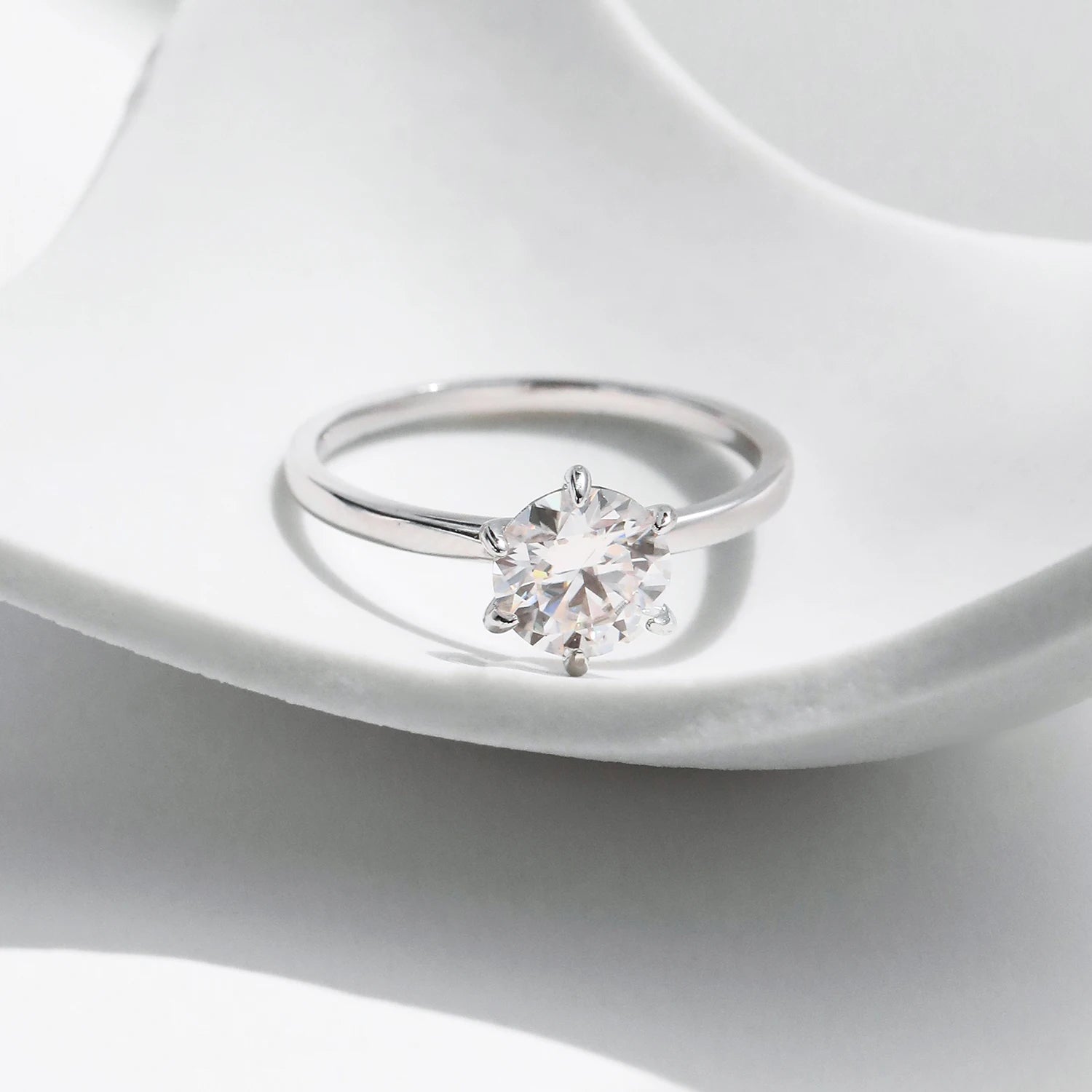 1CT Moissanite Ring