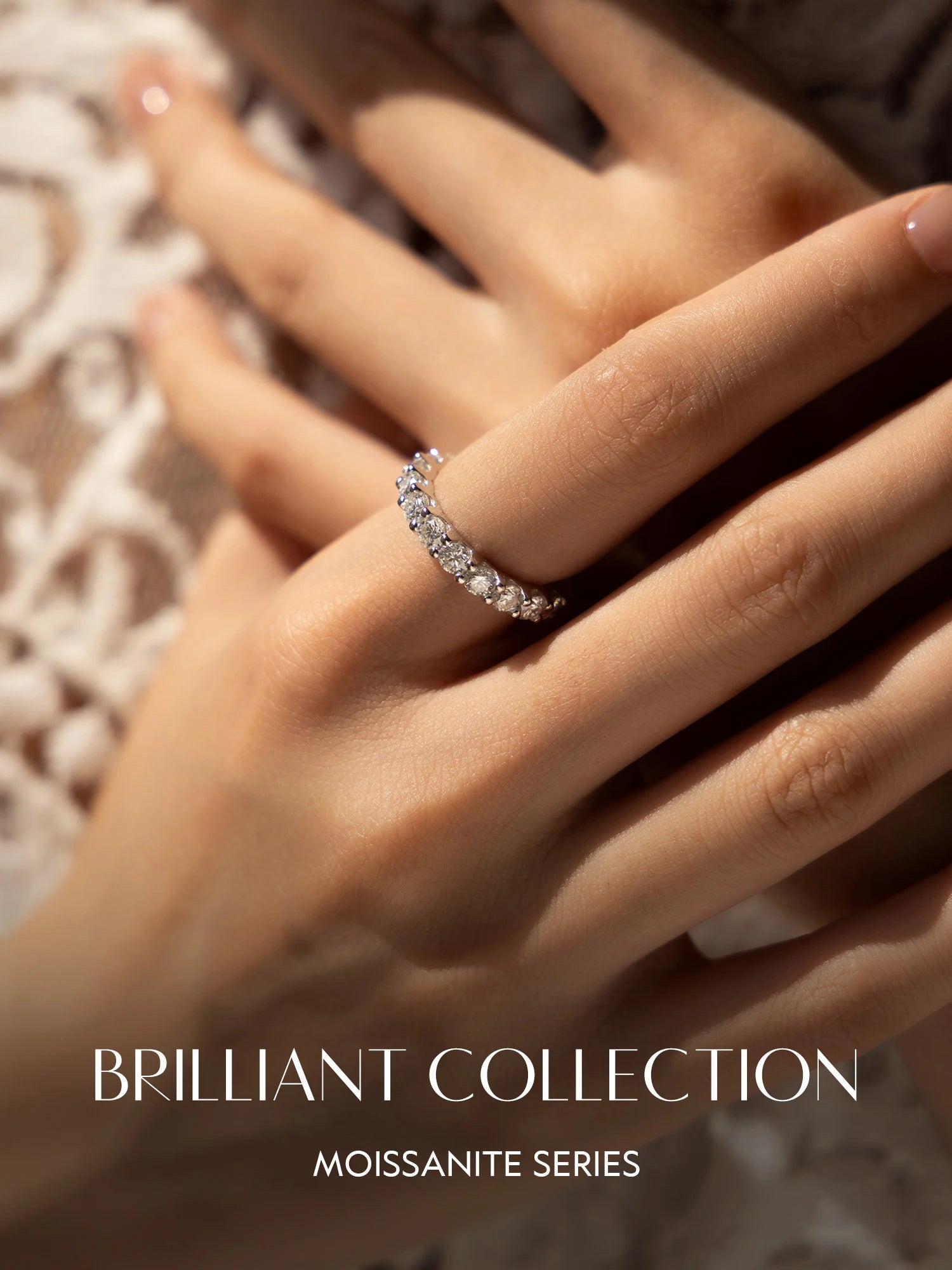 Moissanite Eternity Ring
