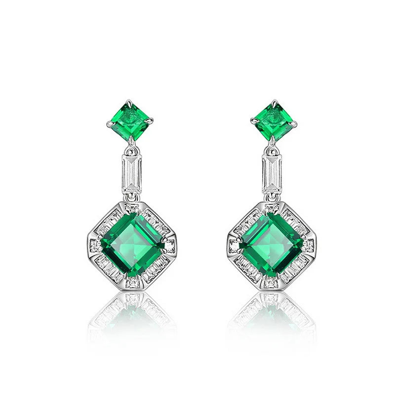 7 Carat Emerald Earring