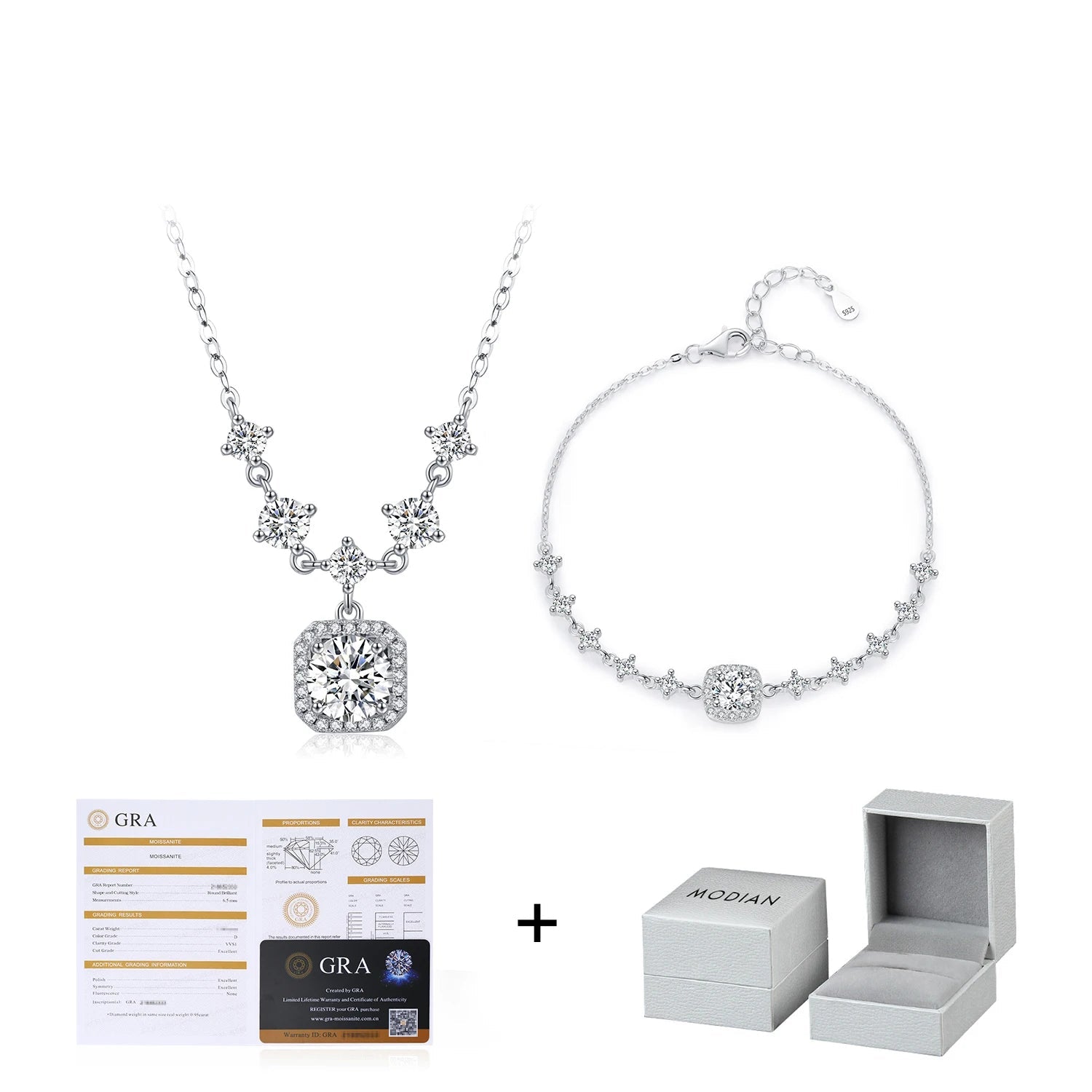D Color Moissanite Set