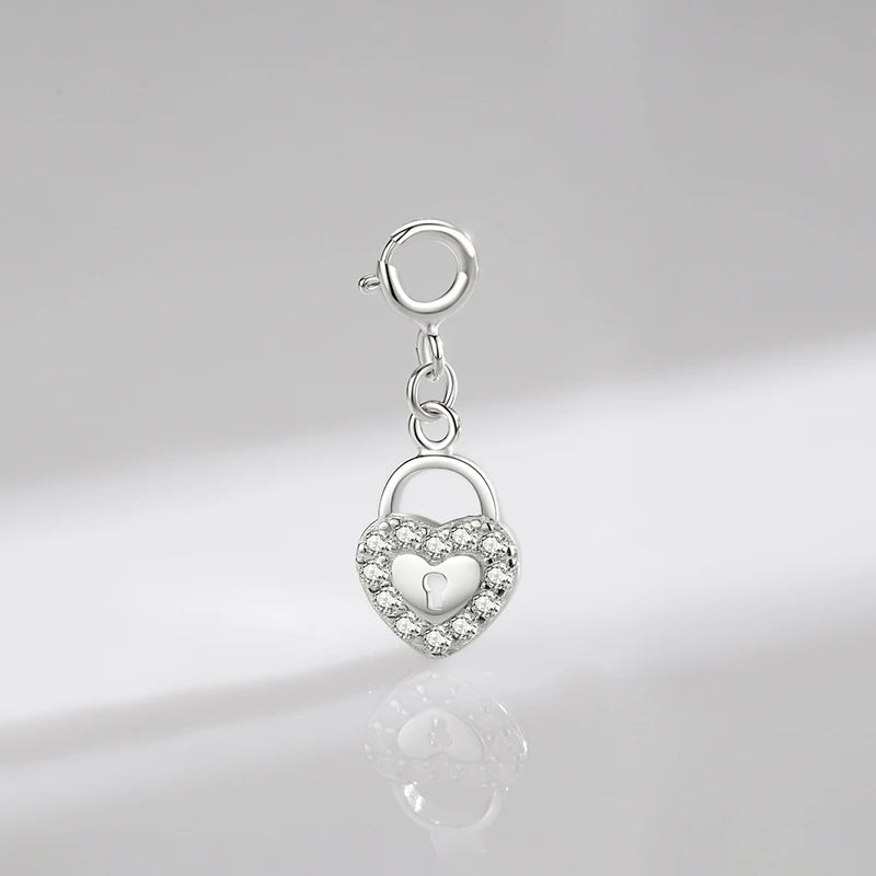 Romantic Keyhole Hearts Pendant