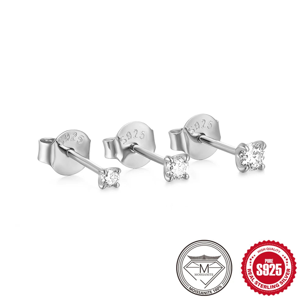 0.5-1.2 Carat D Color Moissanite Earrings