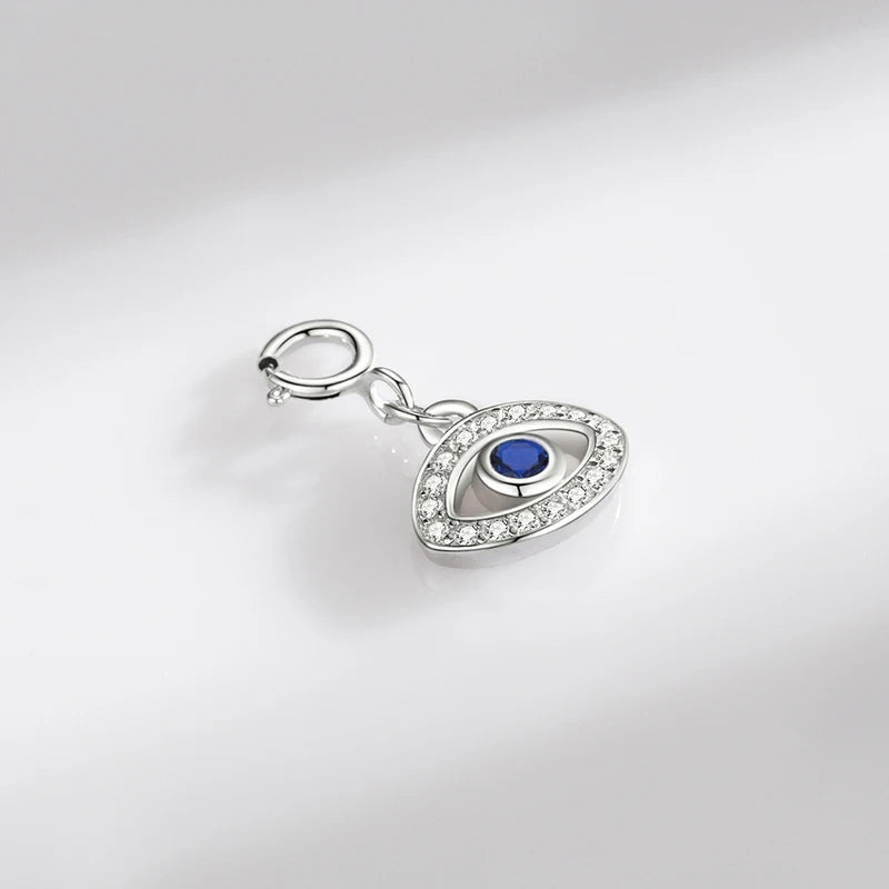 Blue Zirconia Eyes Pendant