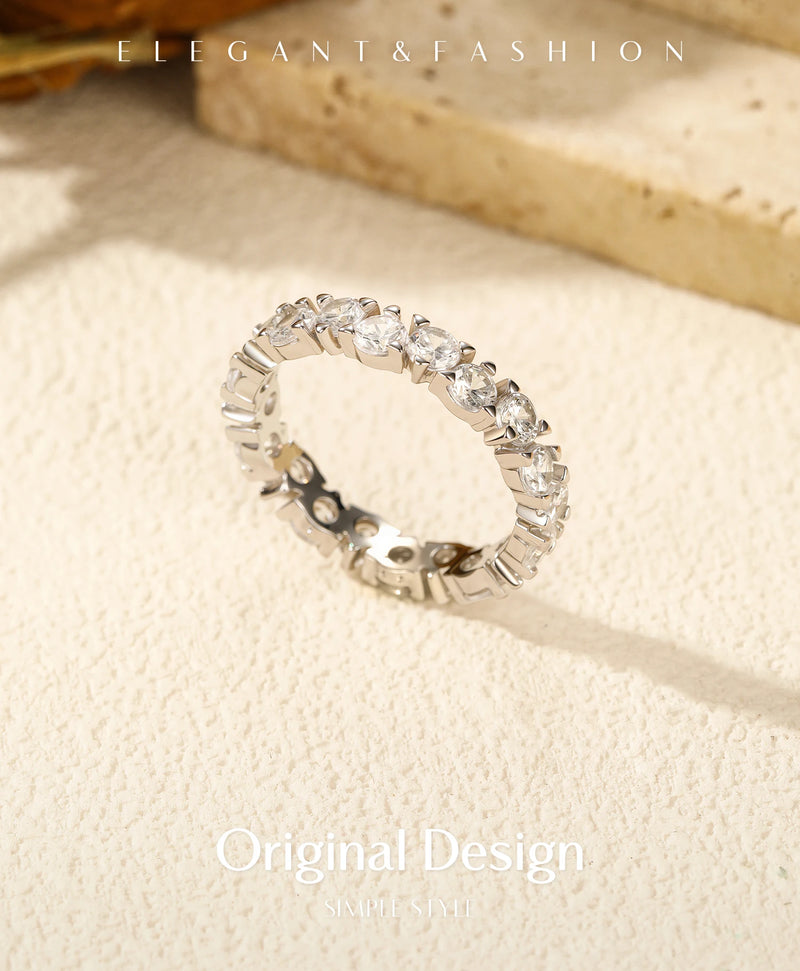 Cubic Zirconia Eternity Ring
