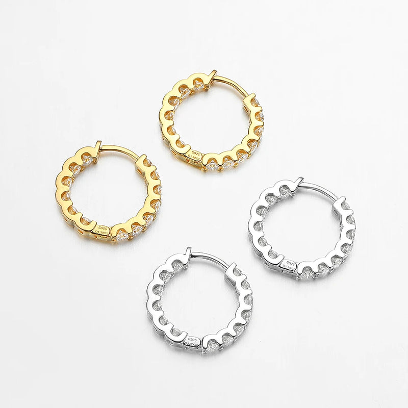2.6ct Moissanite Earring Hoops