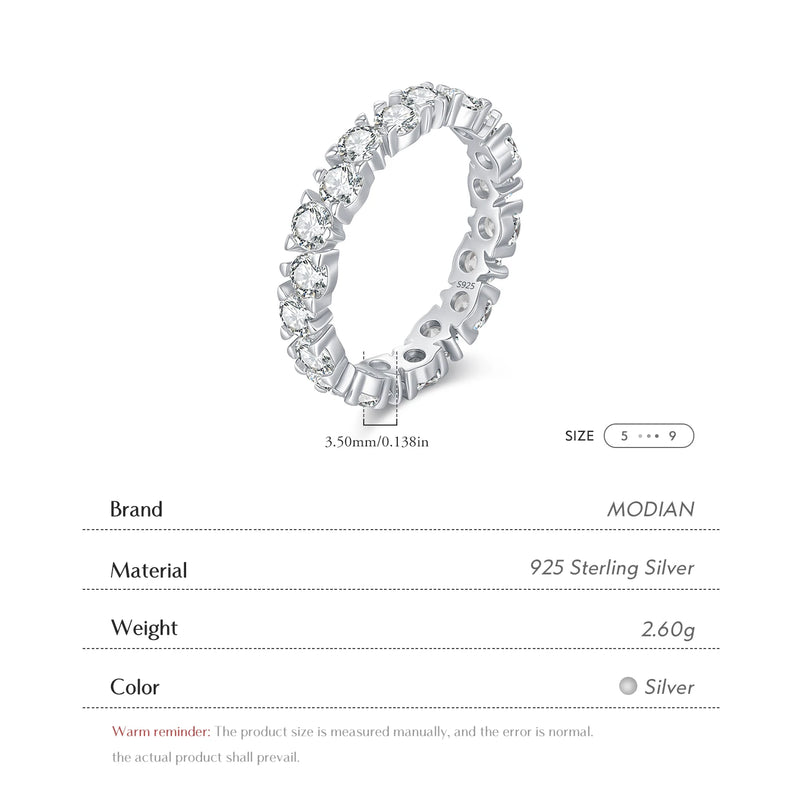 Cubic Zirconia Eternity Ring