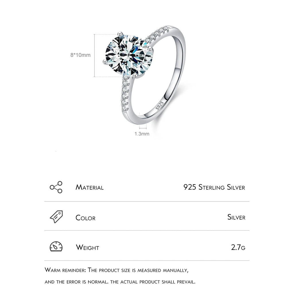 Oval Cut Zircon Ring