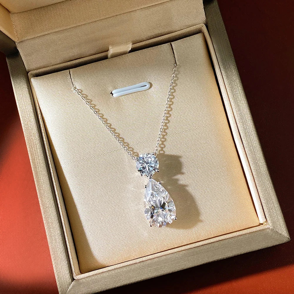 Pendentif diamant moissanite 8CT 