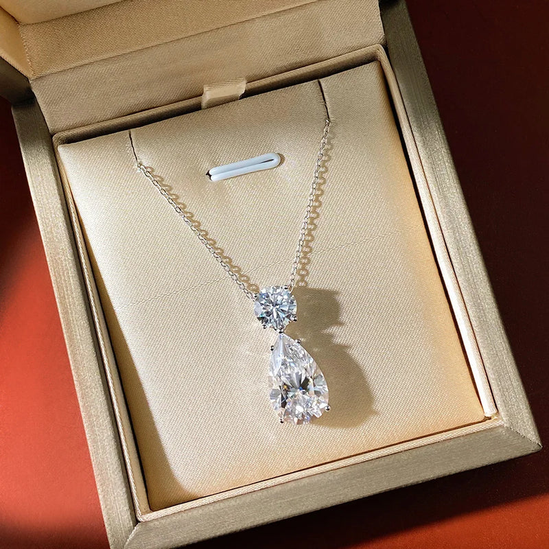 8CT Moissanite Diamond Pendant