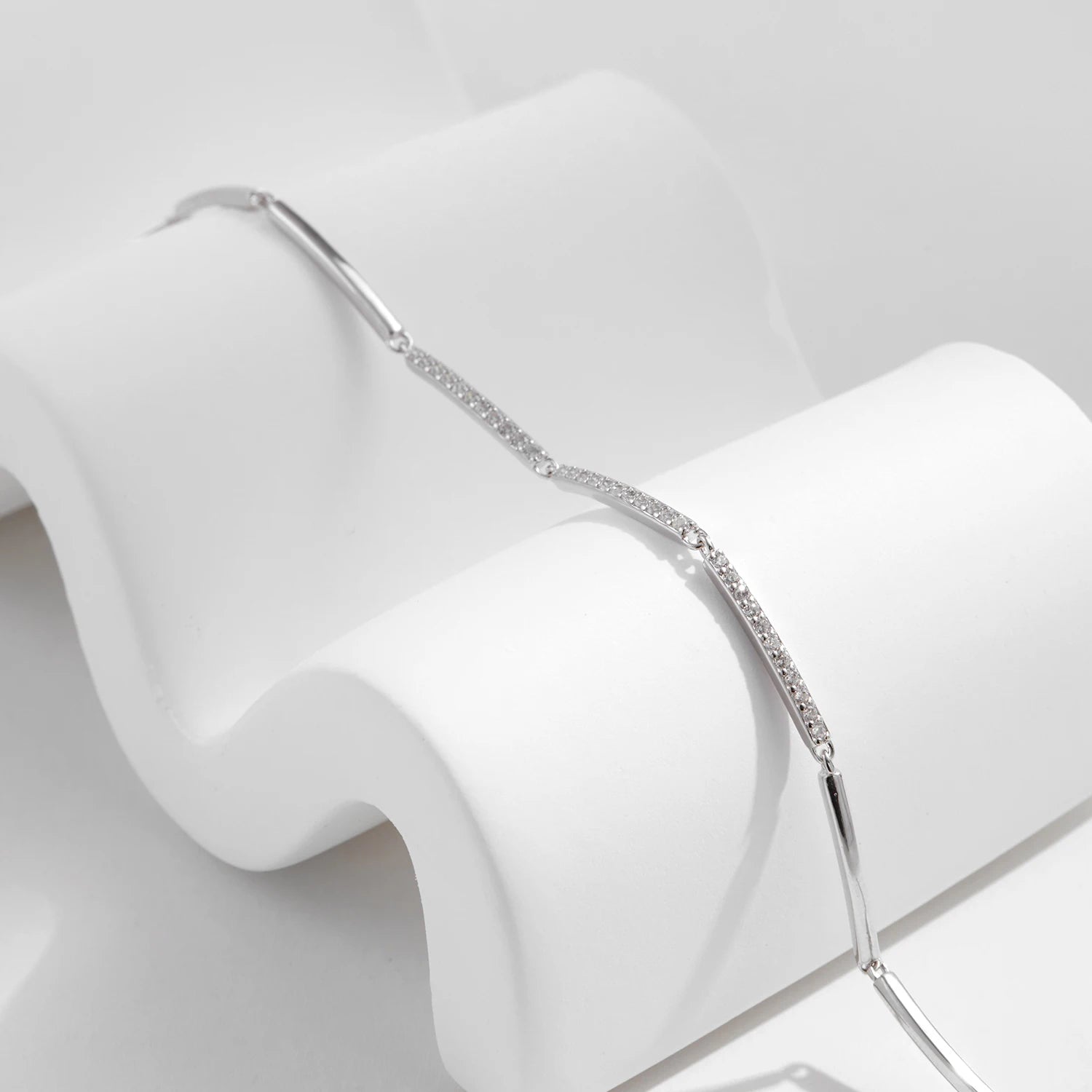 White Gold Plated Bracelet